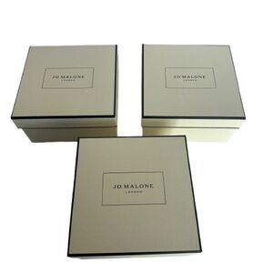 Jo Malone Authentic Three Empty Luxurious Packing Gift Boxes For Storage & Decor